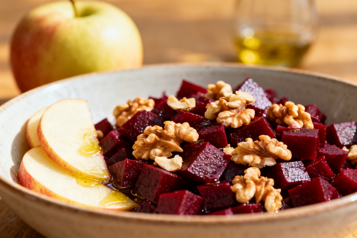 Apple, Beetroot and Walnut Salad