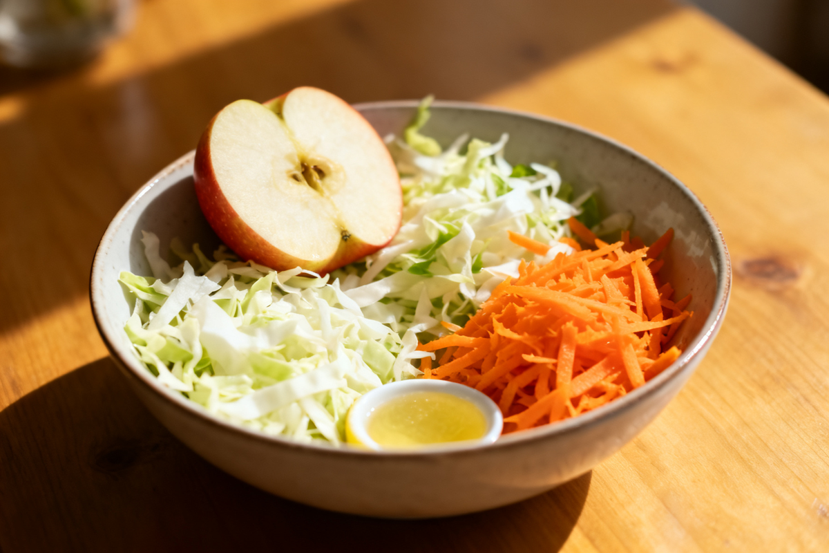 Apple, Cabbage and Carrot Salad