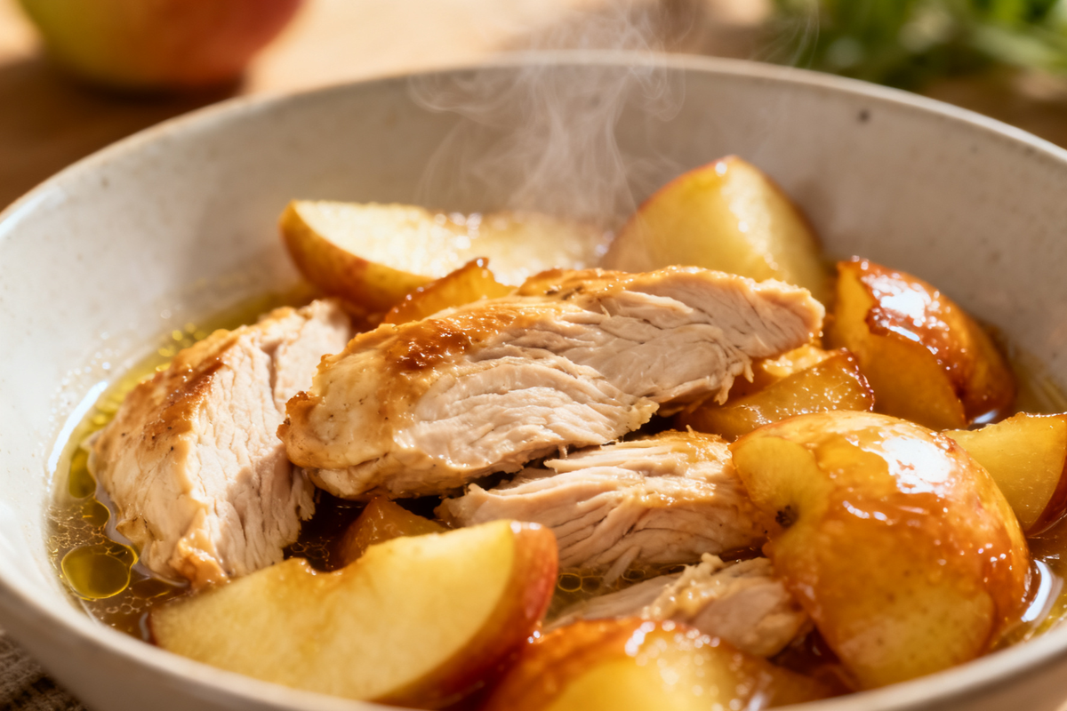 Stewed Turkey with Stewed Apple