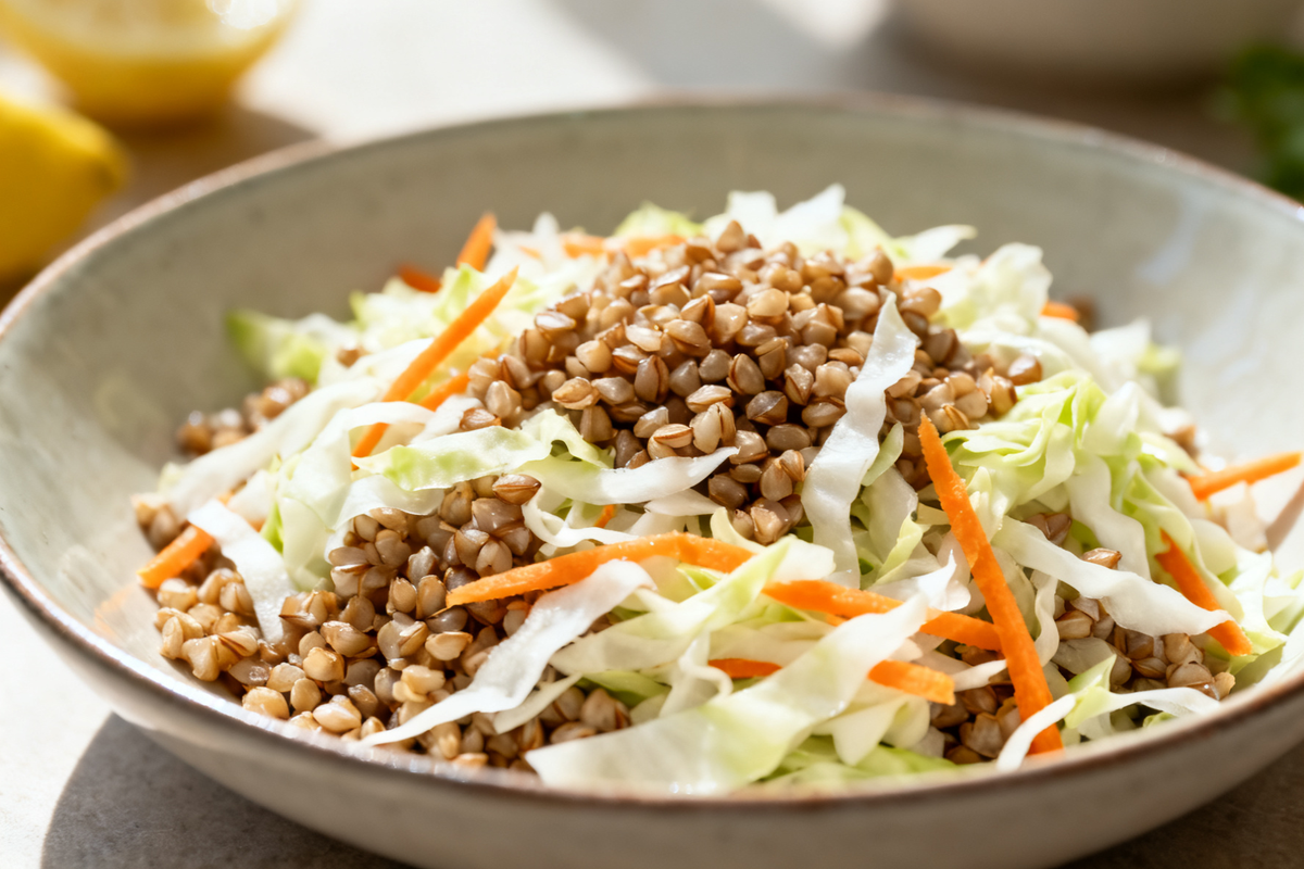 Buckwheat and Cabbage Salad