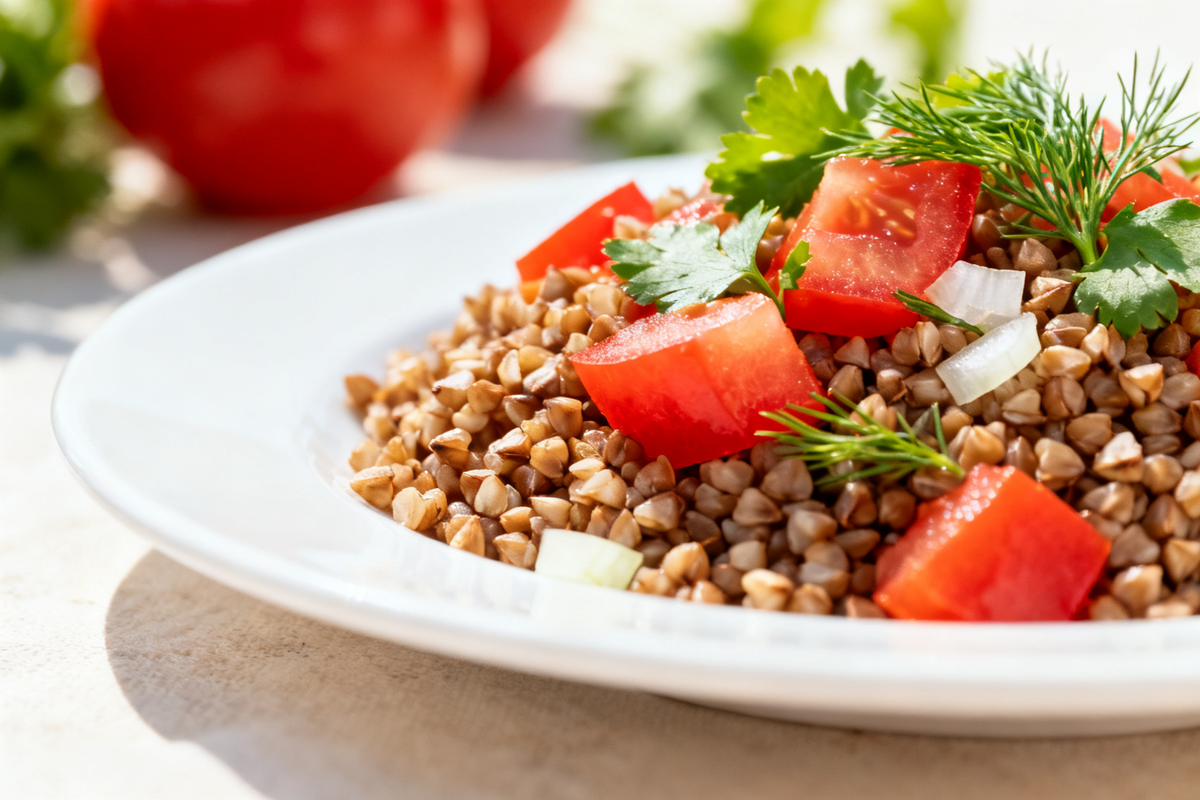 Buckwheat with Tomato and Herbs