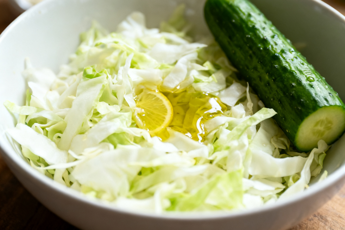 Cabbage and Cucumber Salad