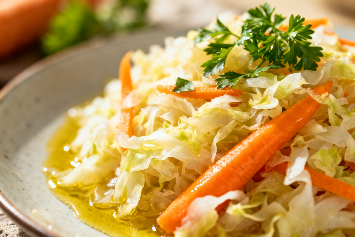 Fermented Cabbage with Carrot