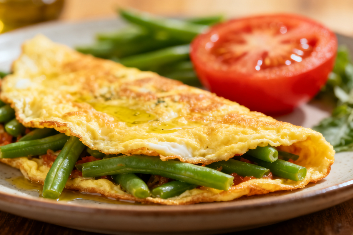 Egg and Green Bean Omelette