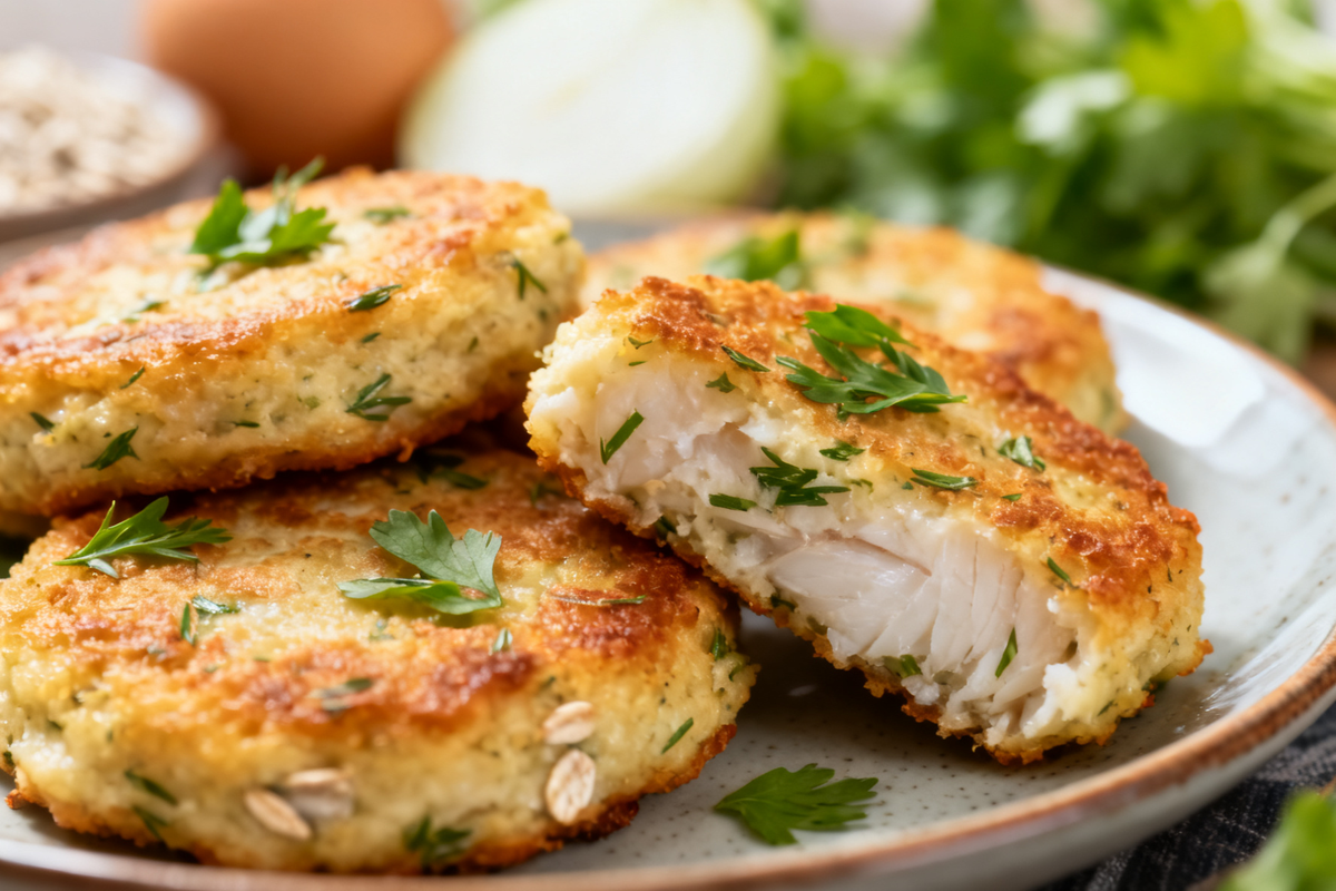 Fish Cutlets with Herbs