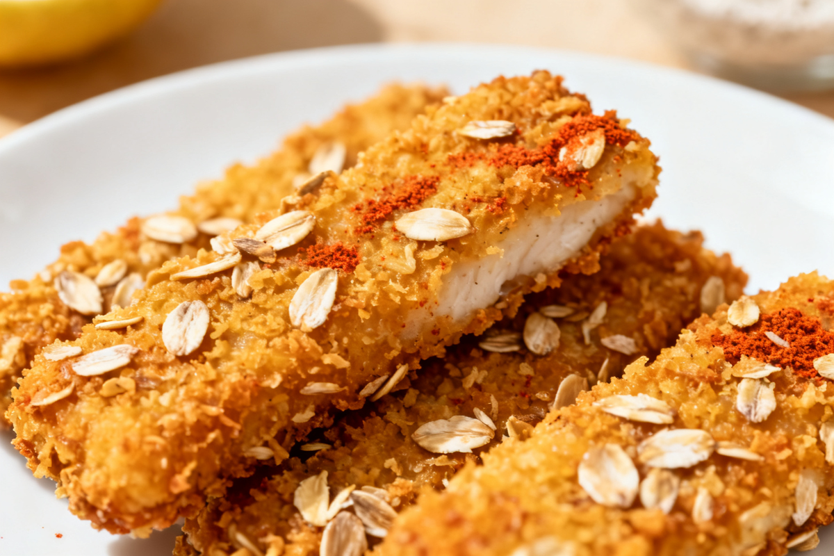 Fish Sticks with Oat Coating
