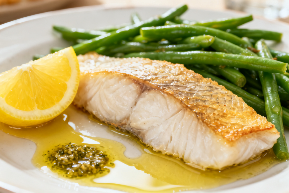 Steamed Fish with Green Beans