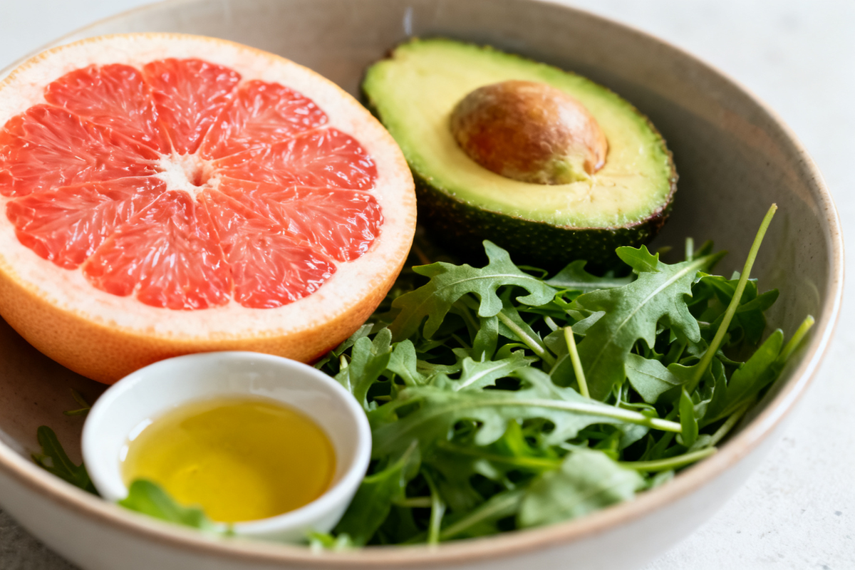 Grapefruit and Avocado Salad