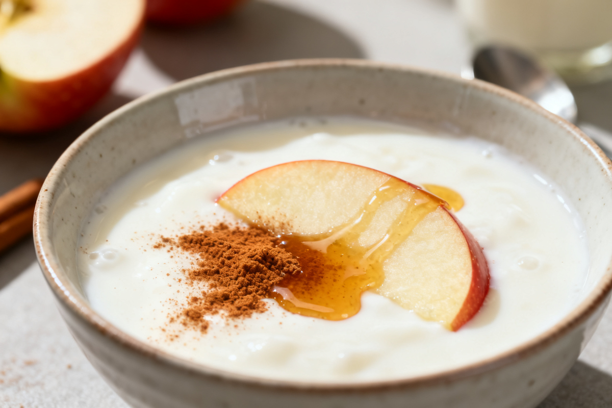 Kefir with Apple and Cinnamon
