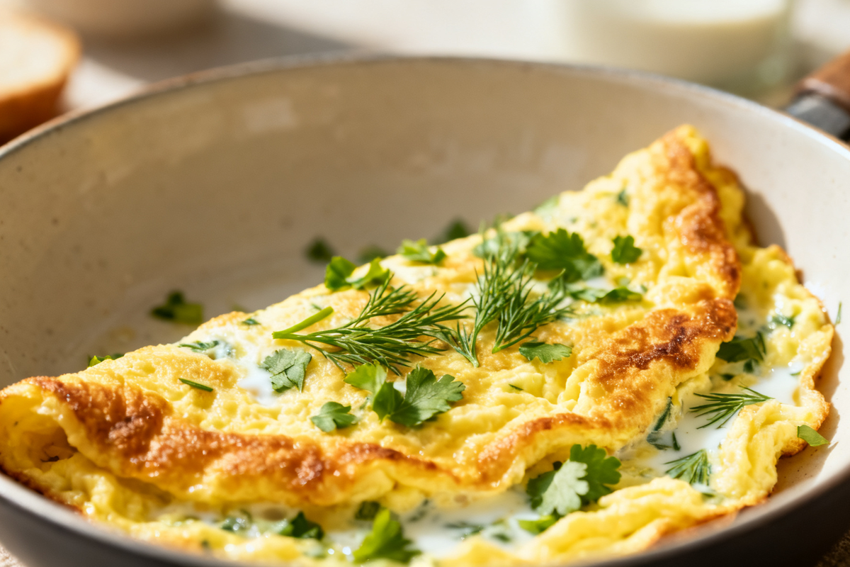 Kefir Omelette with Herbs