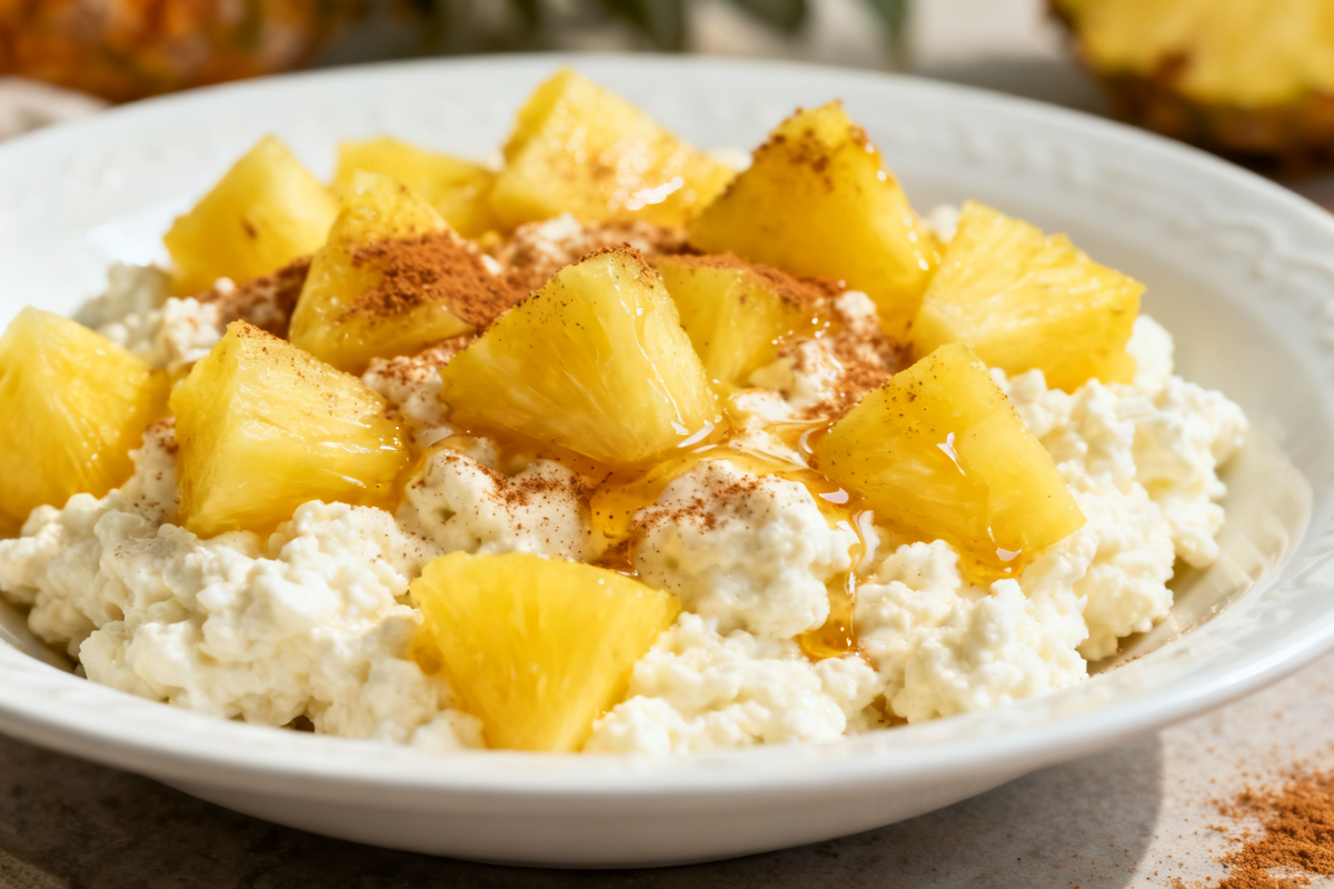 Pineapple Cottage Cheese Bowl