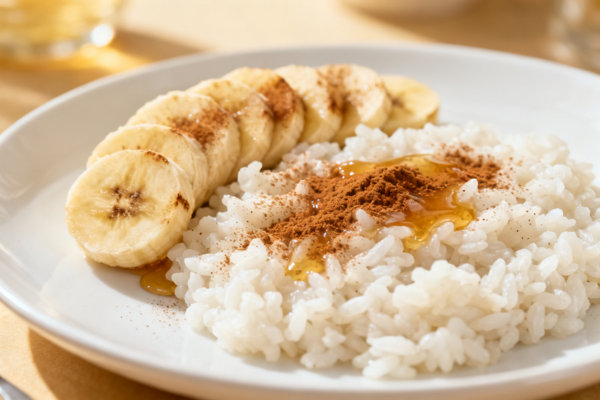 Rice and Banana Breakfast
