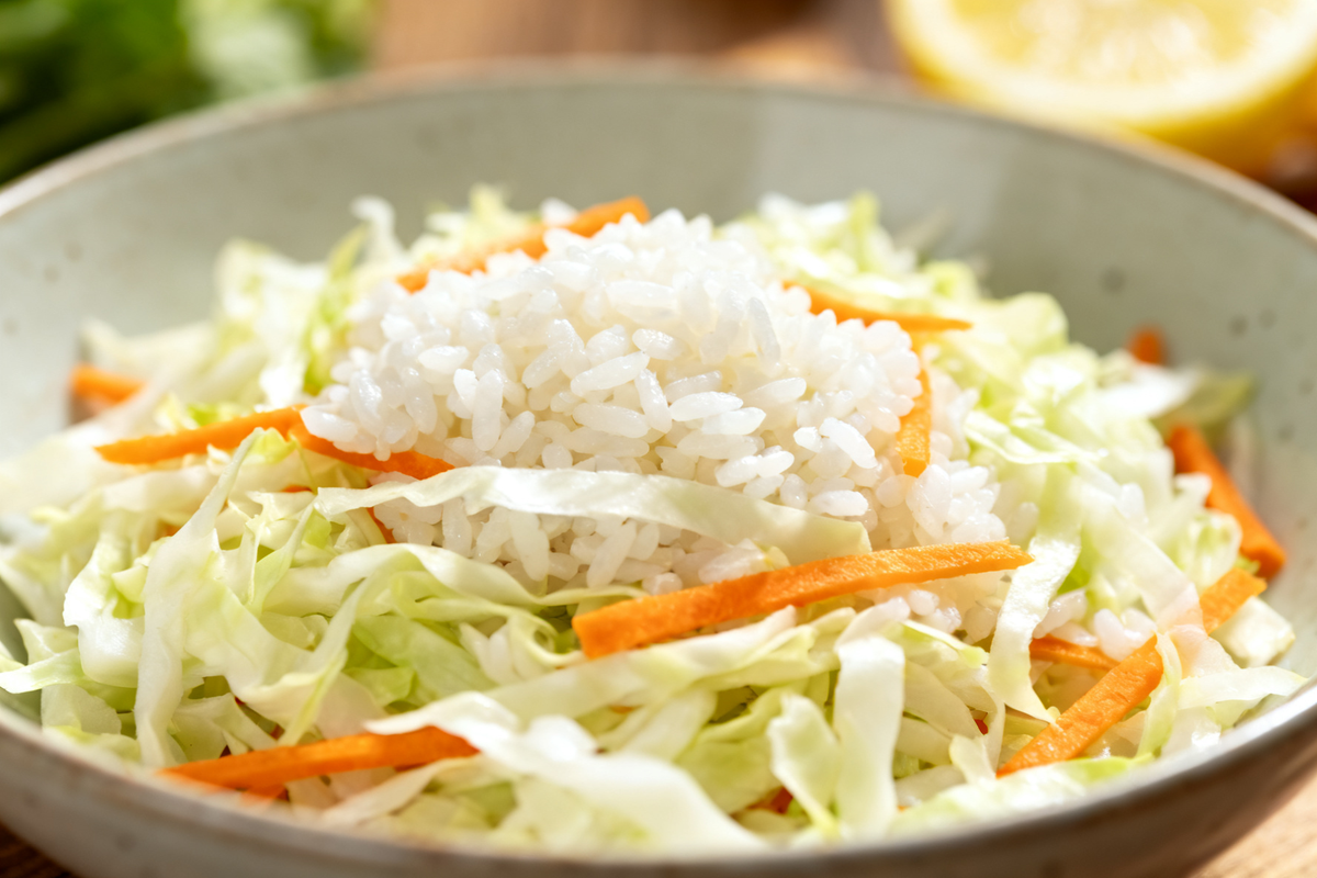 Rice and Cabbage Salad