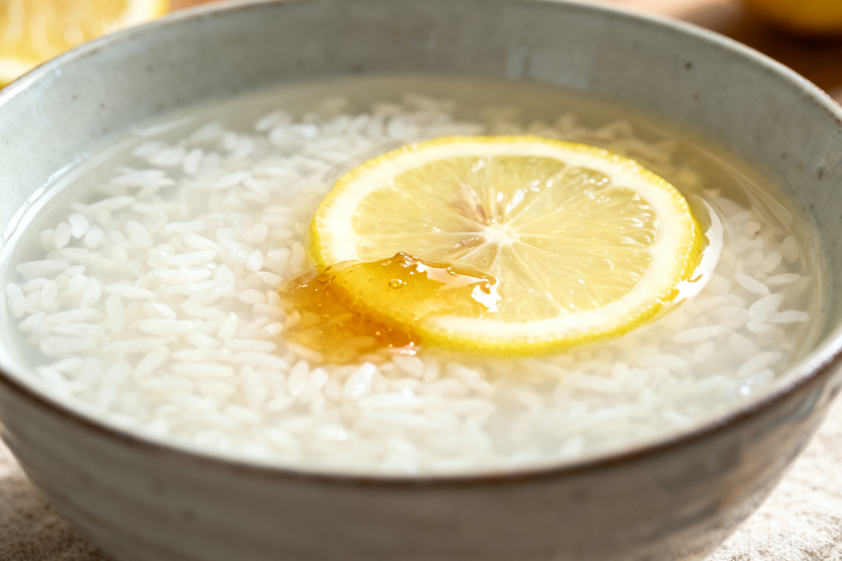 Rice Water with Lemon