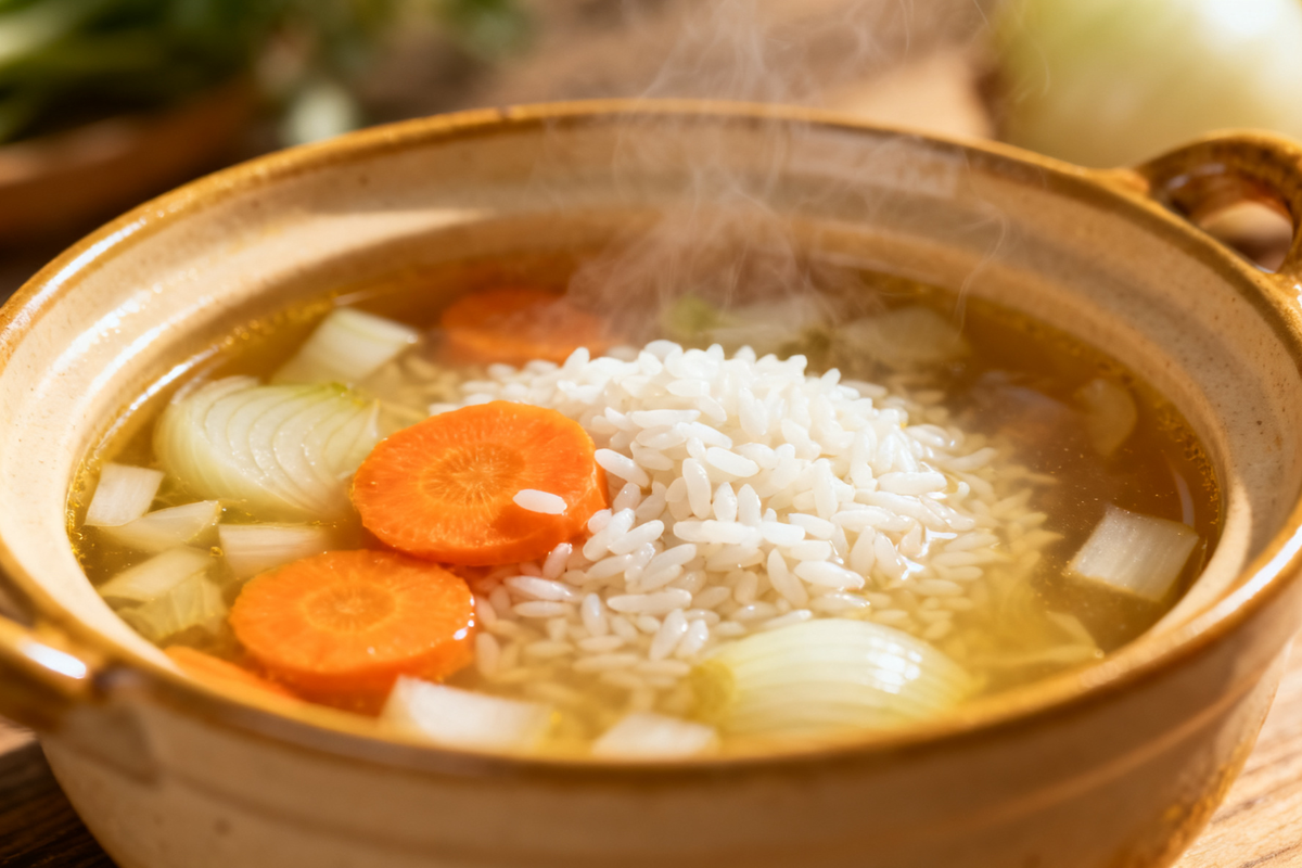 Rice and Vegetable Soup