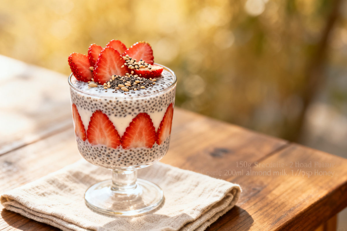 Strawberry Chia Pudding