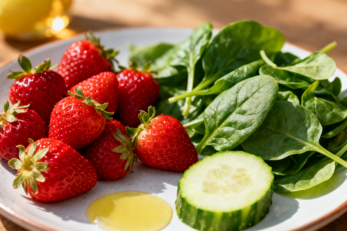 Strawberry and Spinach Salad