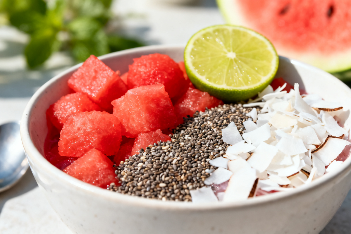 Watermelon Bowl with Chia