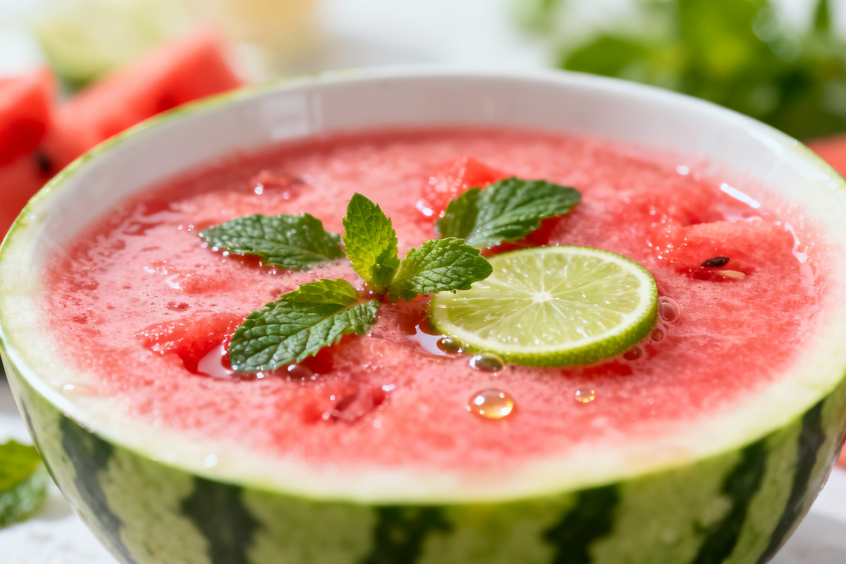 Watermelon and Mint Smoothie