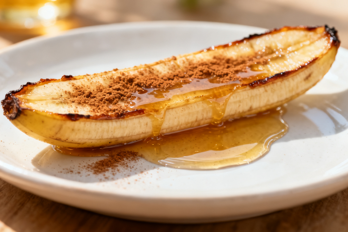 Baked Banana with Cinnamon