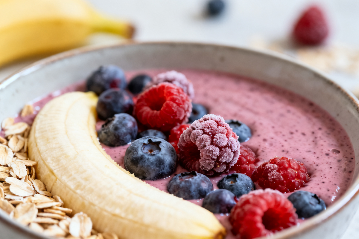 Banana and Berry Smoothie Bowl