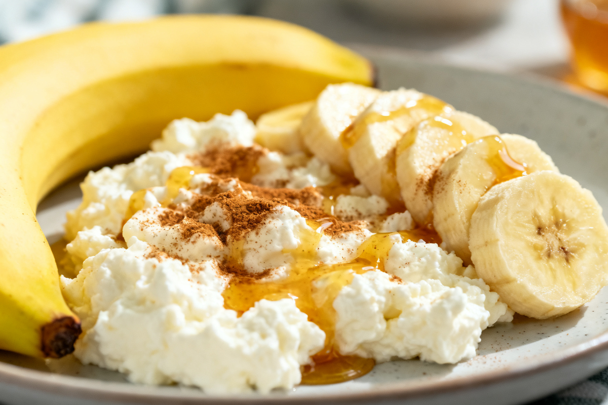 Banana with Cottage Cheese