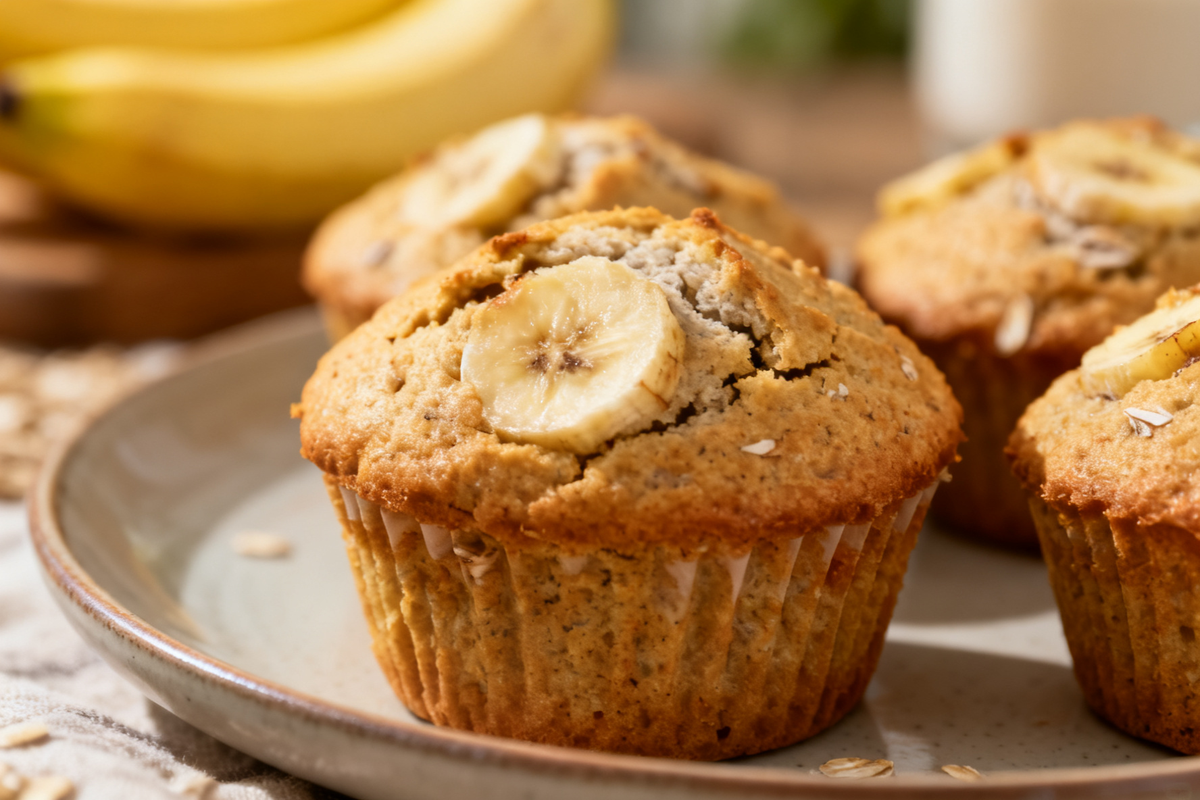 Banana Muffins without Sugar