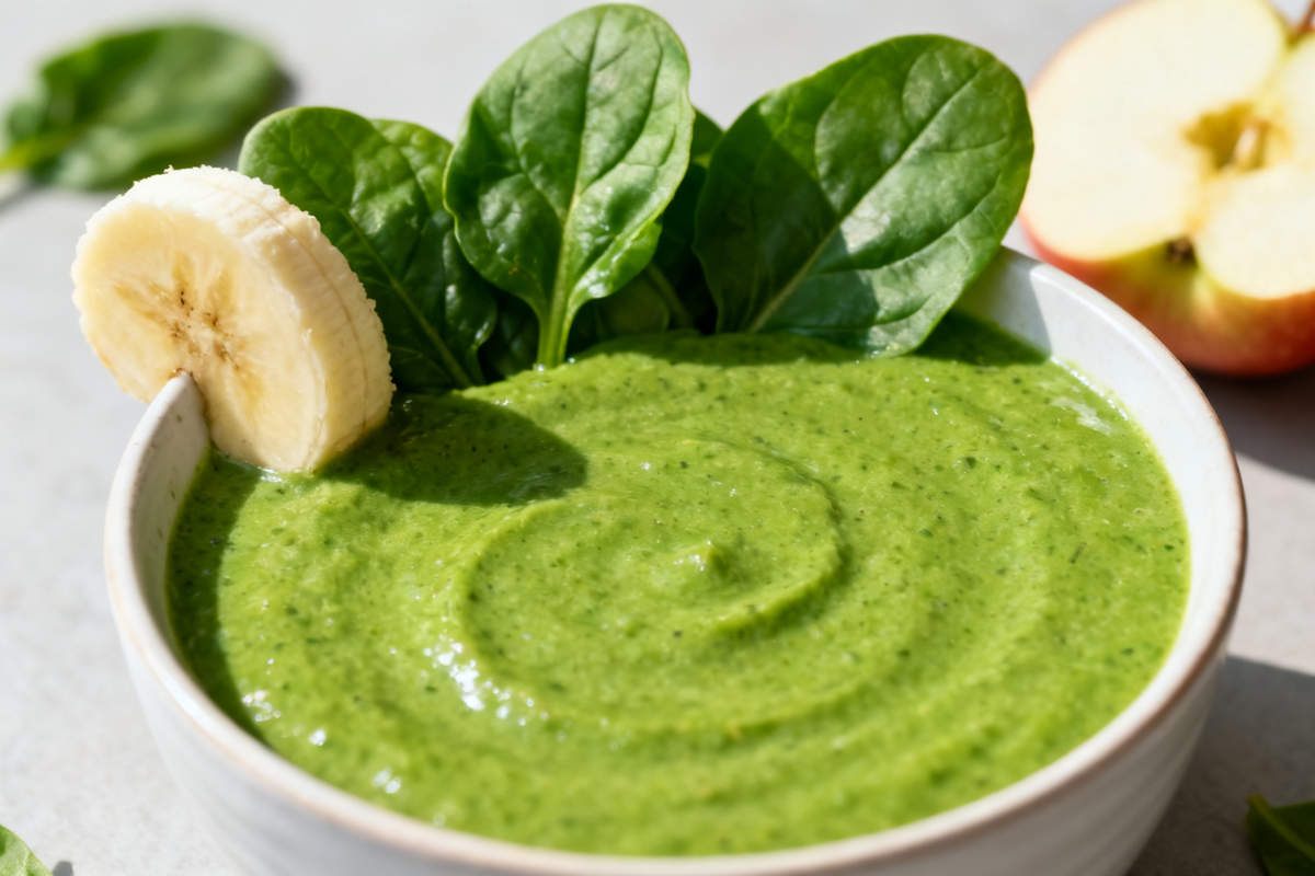 Banana Smoothie with Spinach