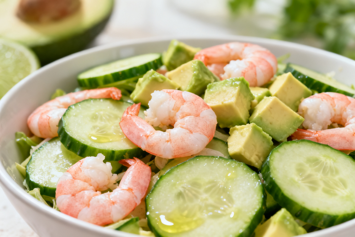 Cucumber and Shrimp Salad