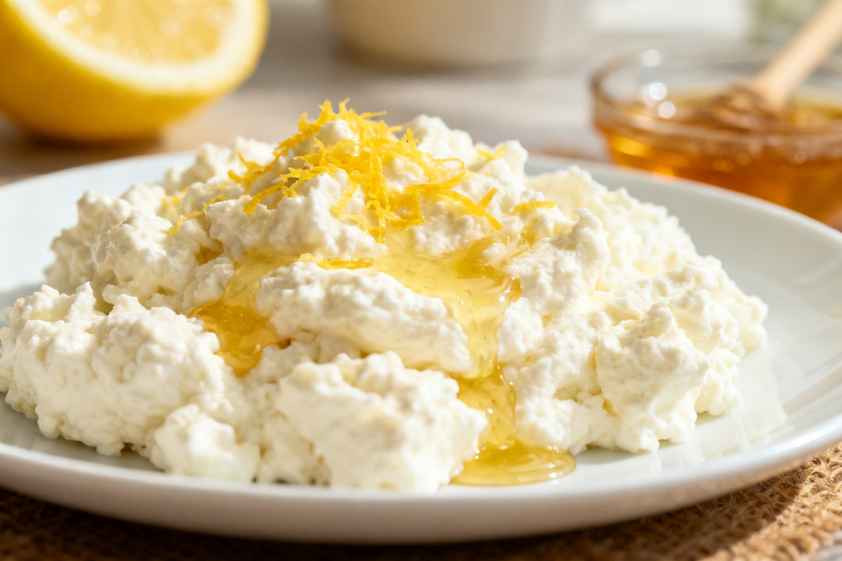 Cottage Cheese with Lemon Zest