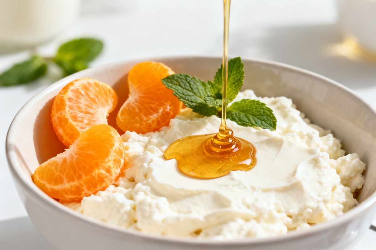 Mandarin and Cottage Cheese Bowl