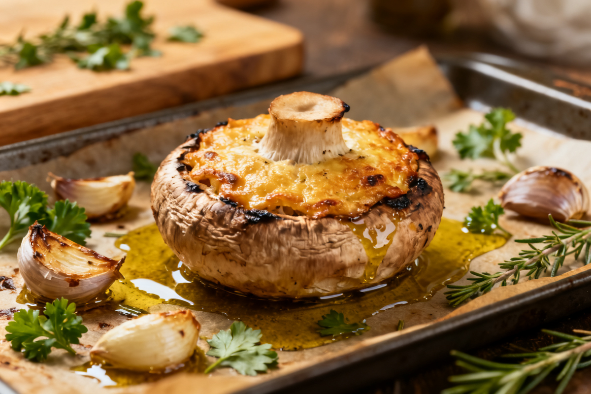 Baked Mushrooms with Herbs