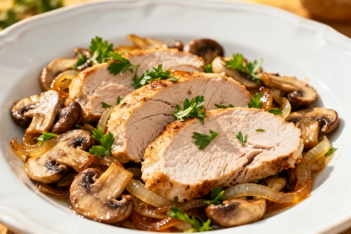 Turkey Breast with Mushrooms