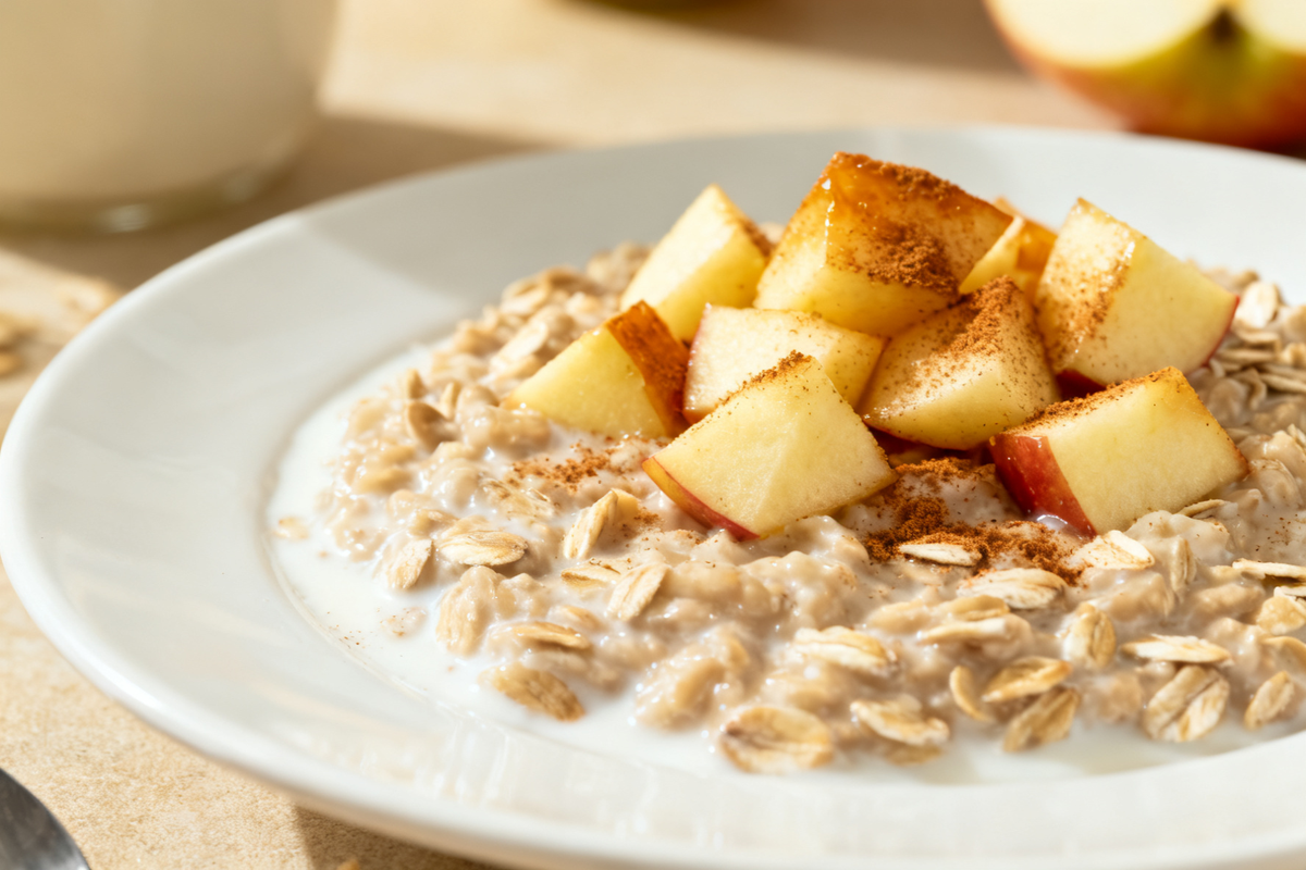Overnight Oats with Apple and Cinnamon