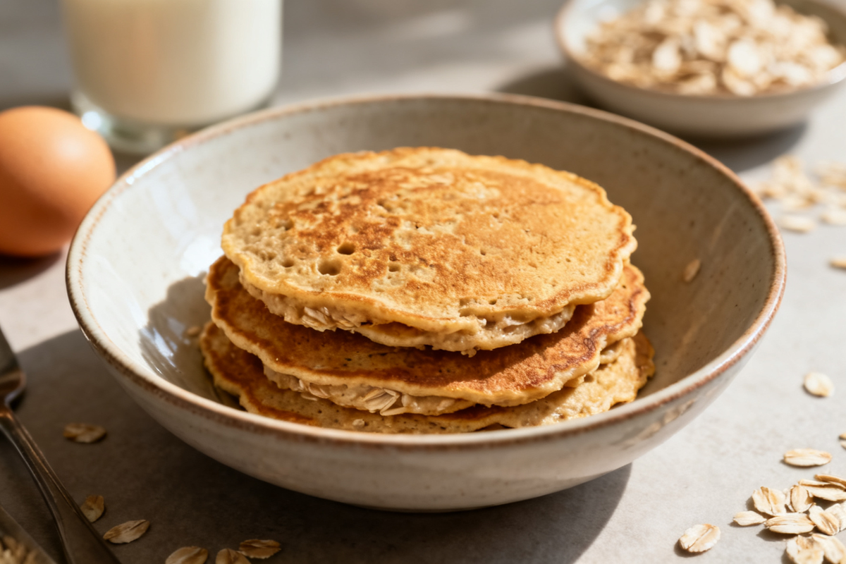 Oatmeal Pancakes without Flour