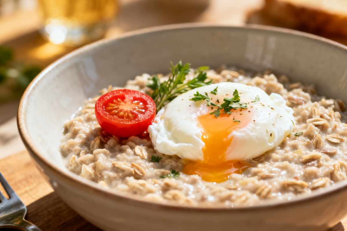 Savory Oatmeal with Egg