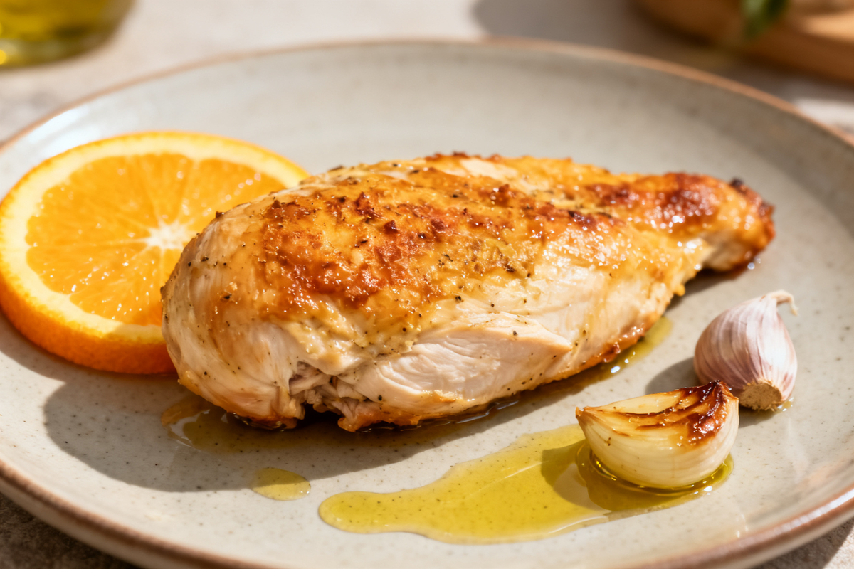 Baked Chicken with Orange