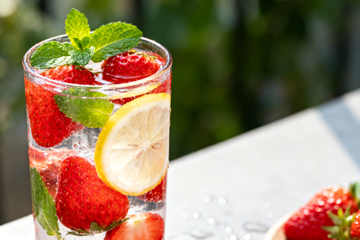 Strawberry and Mint Cooler