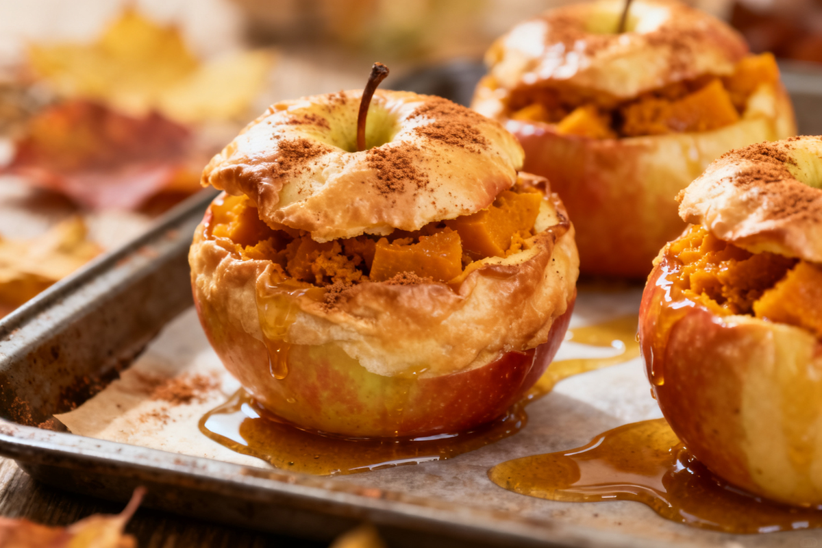 Baked Apples with Pumpkin