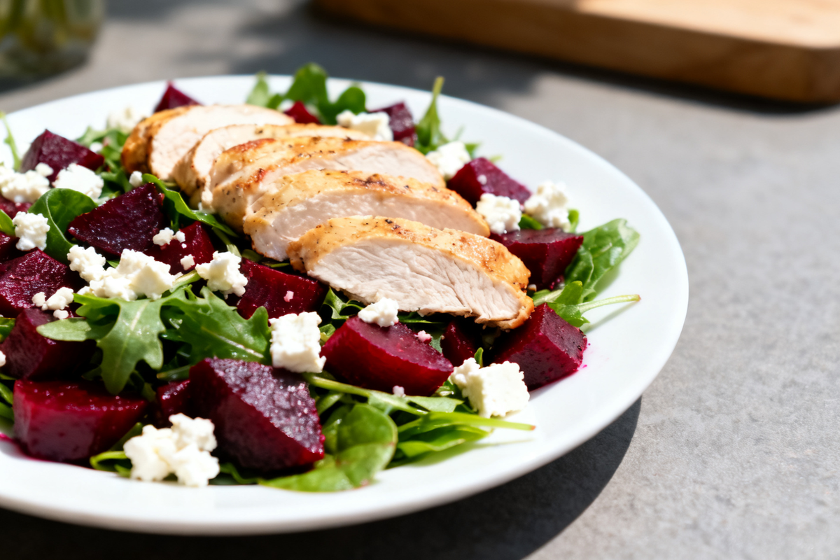 Chicken Salad with Beetroot