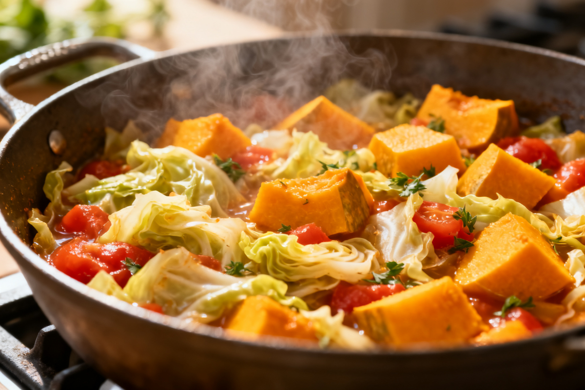 Pumpkin and Cabbage Stew