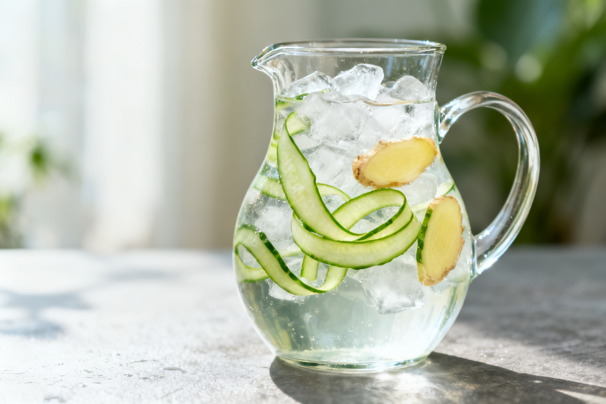 Cucumber Ginger Water