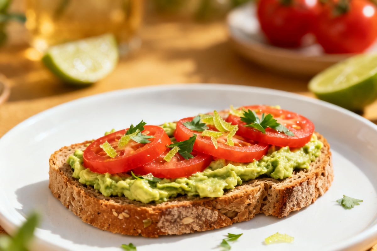 Tomato and Avocado Toast