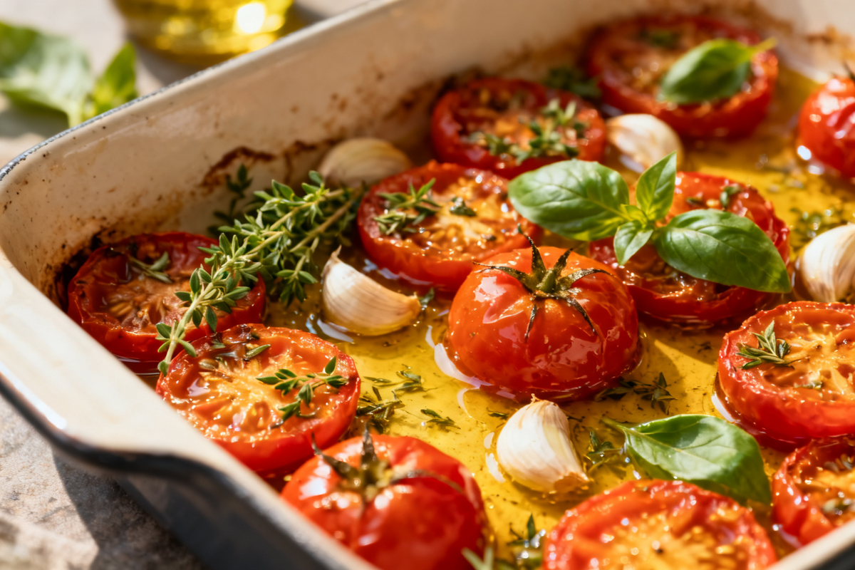 Baked Tomatoes with Herbs