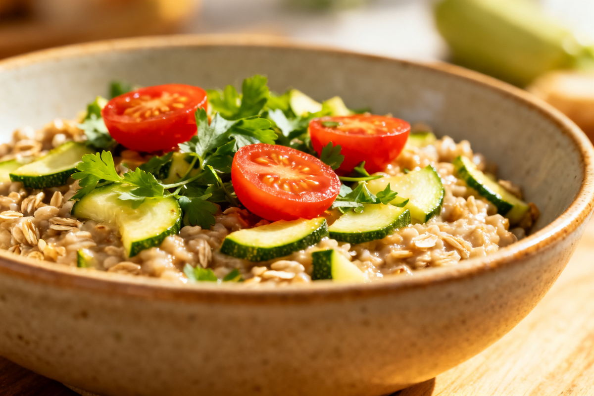 Savory Zucchini Oatmeal